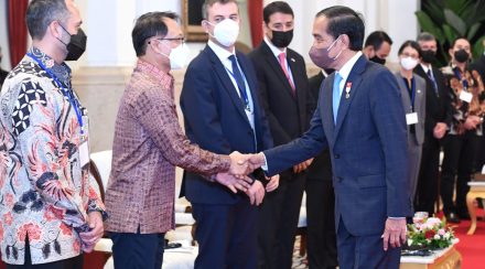 Presiden RI Joko Widodo Terima Delegasi AU - ASEAN di Istana Negara