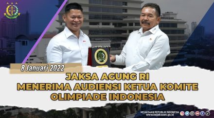 Jaksa Agung RI Menerima Audensi Ketua Umum Komite Olimpade Indonesia